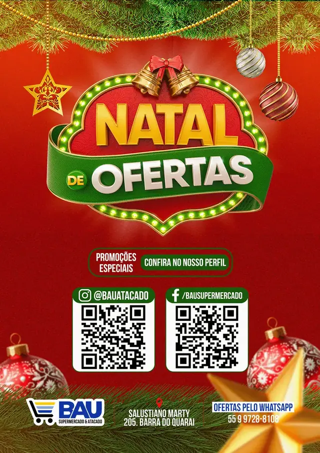 b.a.u · cartaz de Natal