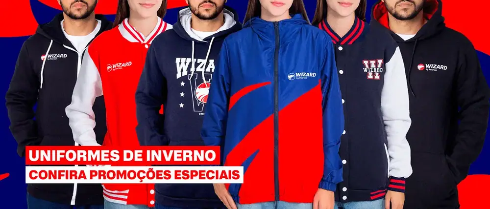 Loja Wizard · banner uniformes de inverno